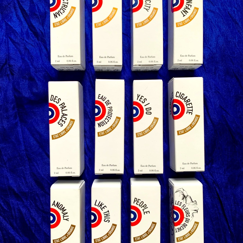 ETAT LIBRE D’ORANGE  12x 2ml sample sprays +extras